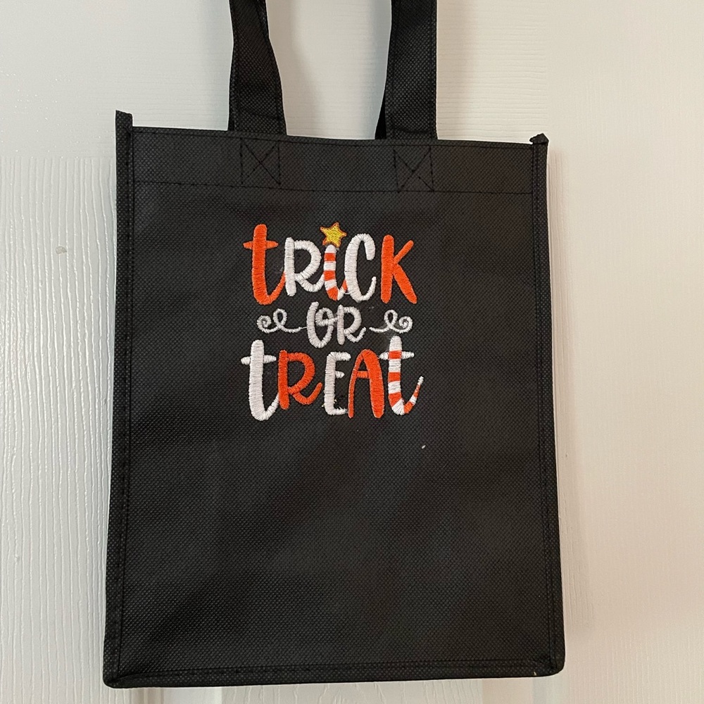 Embroidered trick or treat bag